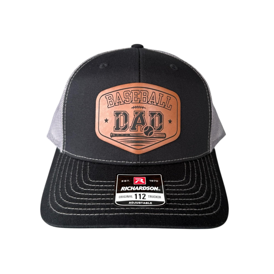 Baseball Dad Trucker Hat, Richardson 112 Snapback, Engraved Patch Cap for Baseball Games