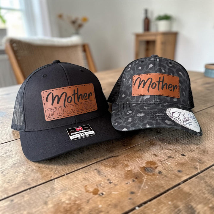 Matching Couple Hats, Funny Couples Trucker Hats, Mother F*cker Hat Set