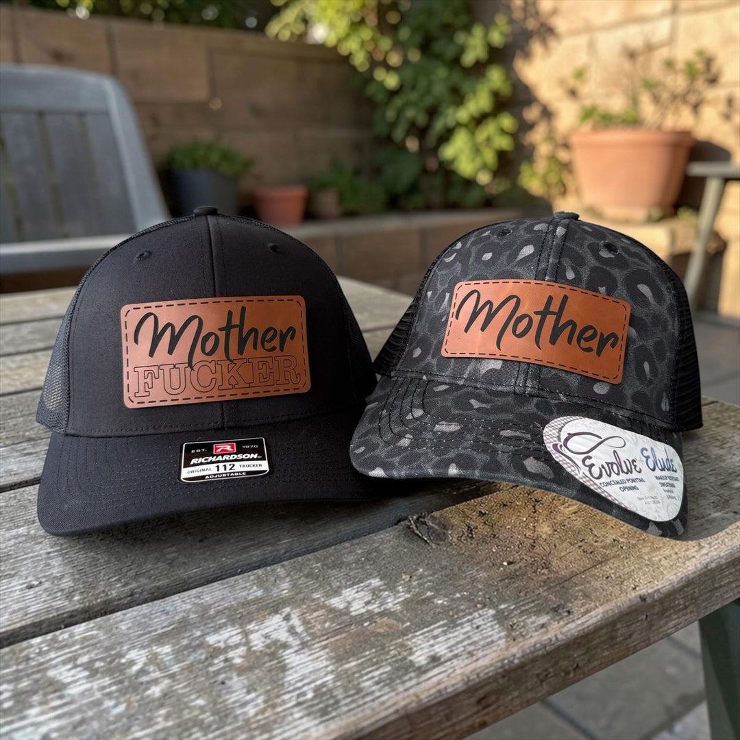 Matching Couple Hats, Funny Couples Trucker Hats, Mother F*cker Hat Set