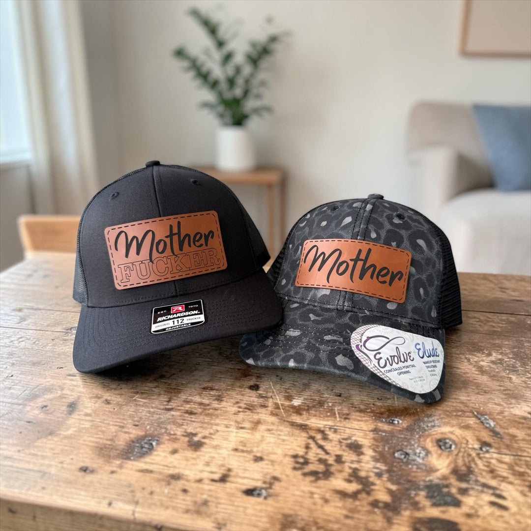 Matching Couple Hats, Funny Couples Trucker Hats, Mother F*cker Hat Set