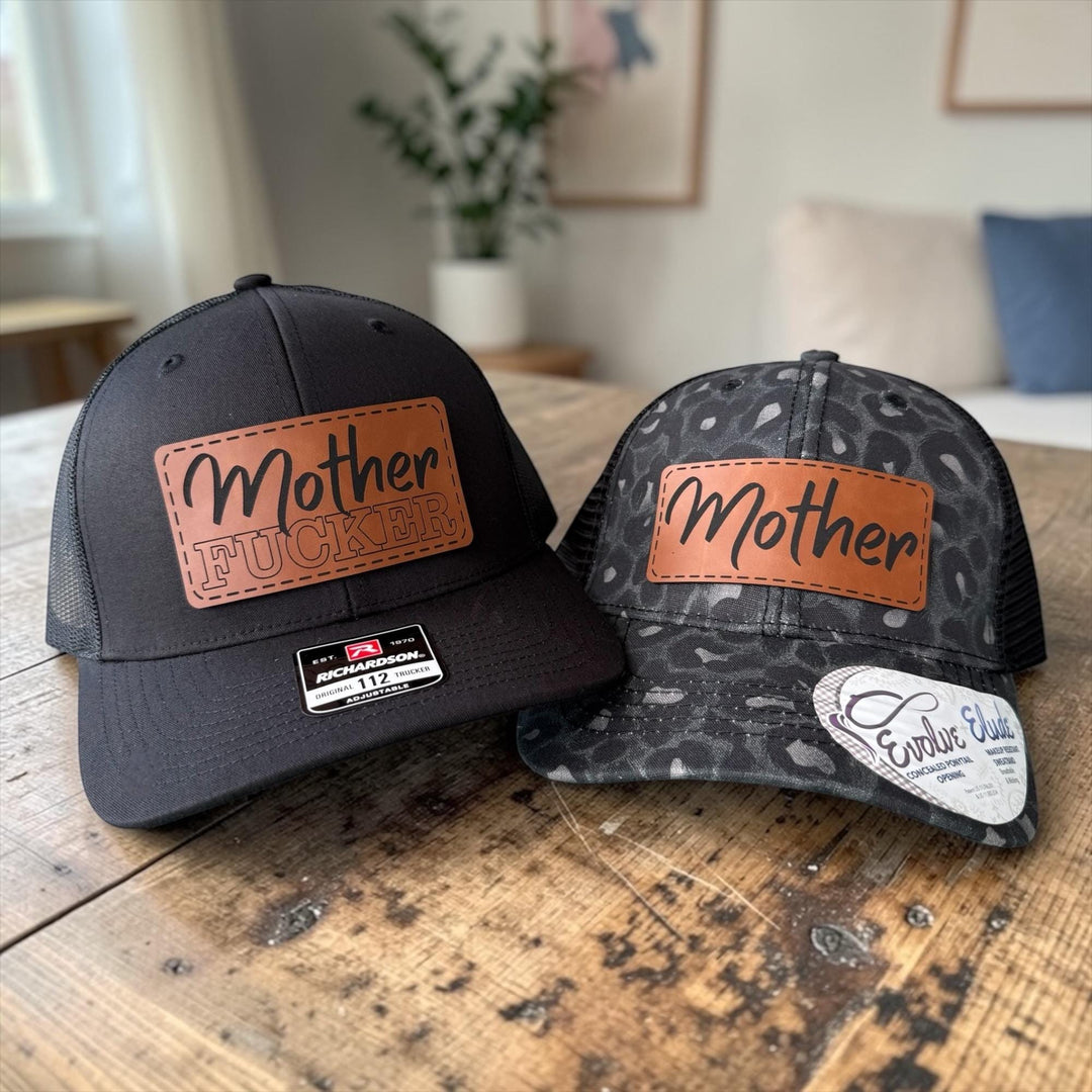 Matching Couple Hats, Funny Couples Trucker Hats, Mother F*cker Hat Set