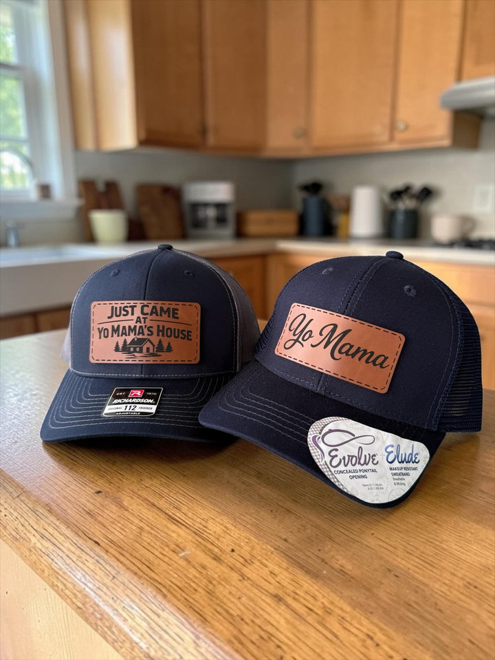 Matching Couple Hats, Funny Yo Mama Hat, Husband Wife Hat Set