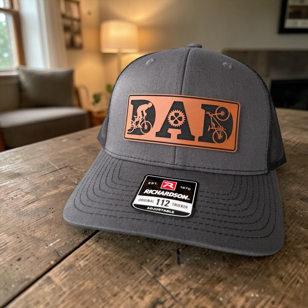 Mountain Bike Dad Trucker Hat, Cycling Dad Gift, Richardson 112