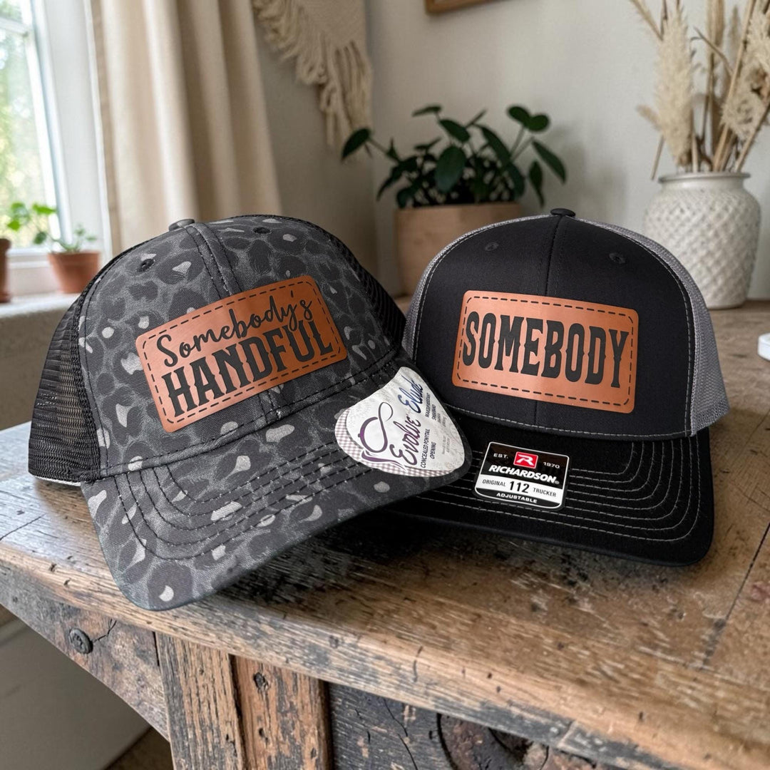 Somebody's Handful Matching Couple Hats, Funny His and Her Gifts