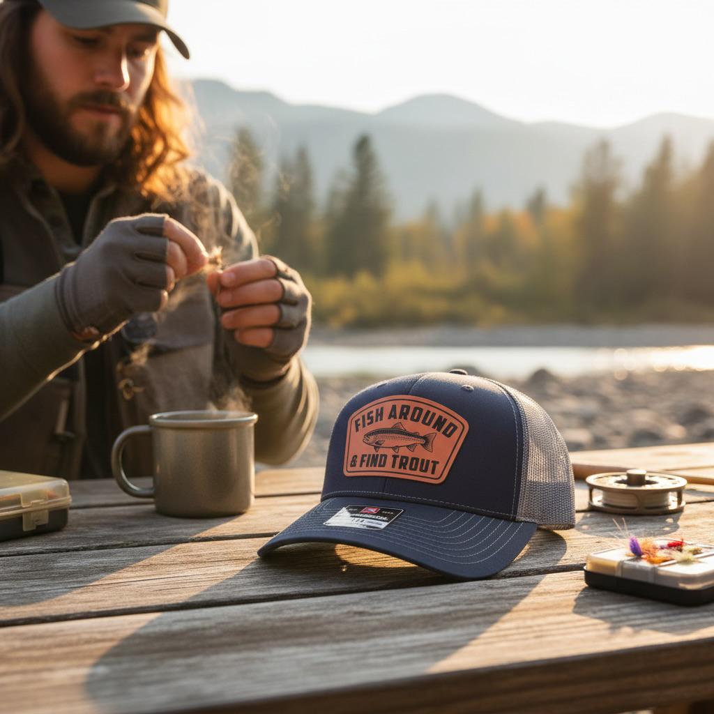 Fish Around And Find Trout Hat, Funny Fisherman Gift For Dad