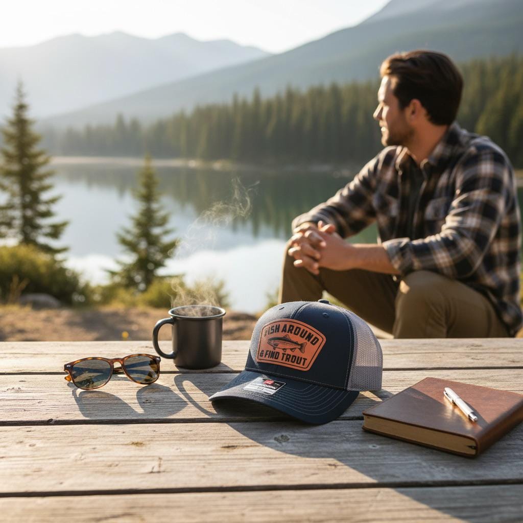 Fish Around And Find Trout Hat, Funny Fisherman Gift For Dad