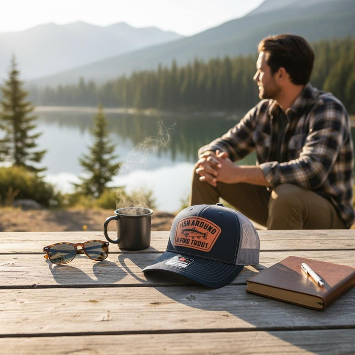 Fish Around And Find Trout Hat, Funny Fisherman Gift For Dad