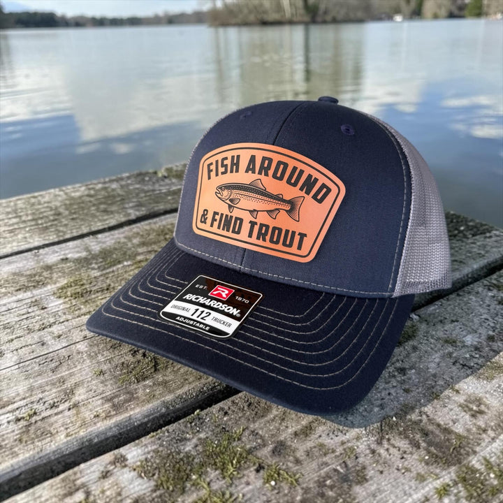 Fish Around And Find Trout Hat, Funny Fisherman Gift For Dad