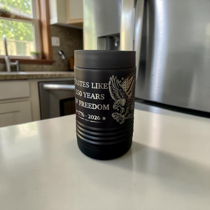 250th Anniversary Patriotic Can Cooler, 4th of July Beer Cup, 1776 2026 USA