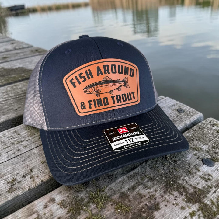 Fish Around And Find Trout Hat, Funny Fisherman Gift For Dad