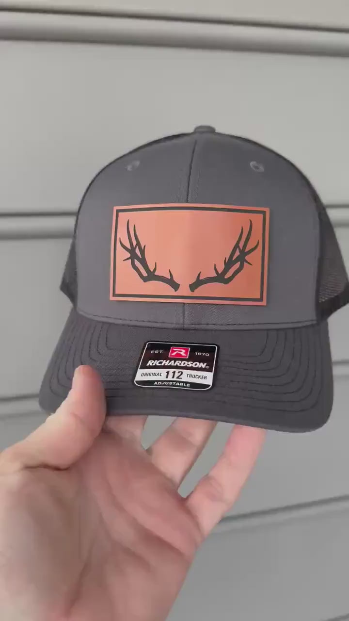 Richardson 112 Deer Antler Trucker Hat, Birthday Gift for Hunter, Father, Dad