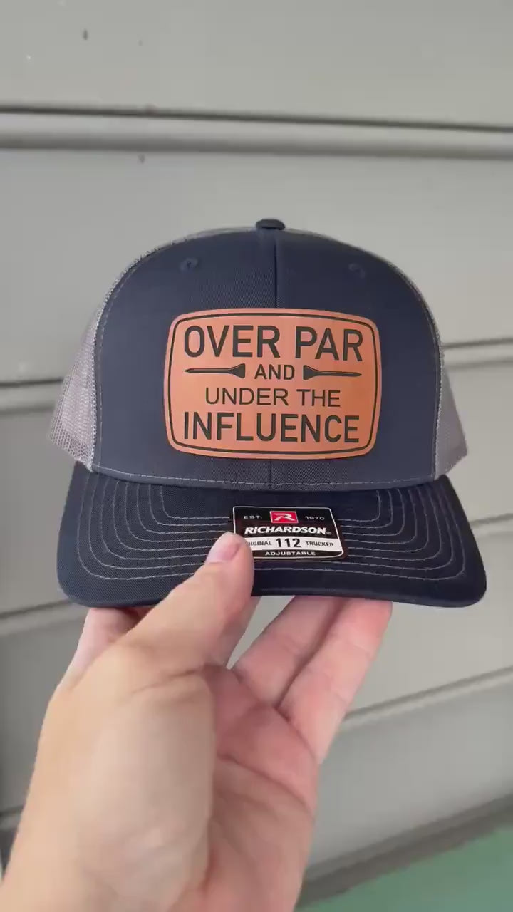 Over Par and Under the Influence Hat, Funny Golf Hat for Men, Fathers Day Gift for Father in Law or Dad, Golf Dad Gift