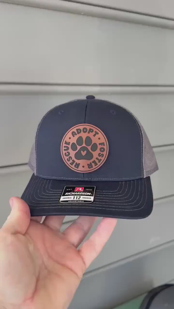 Rescue Adopt Foster Dog Lover Trucker Hat, Dog Dad Gift for Men, Dog Lover Gifts, Dog Dad Gift Ideas, Rescue Mom Hat for Women