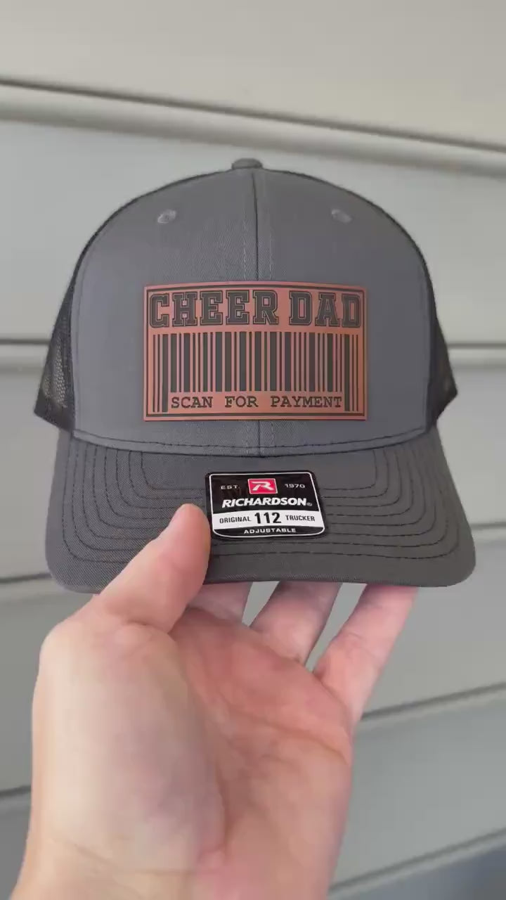 Scan For Payment Funny Trucker Hat for Dad, Cheer Dad Swag Gifts
